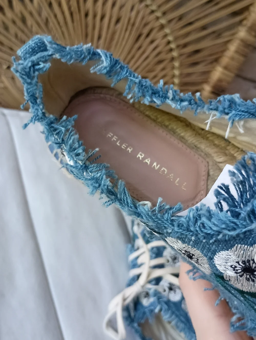 Leoffler Randall Alfie Blue Floral Embroidered Espadrille Sneakers_40